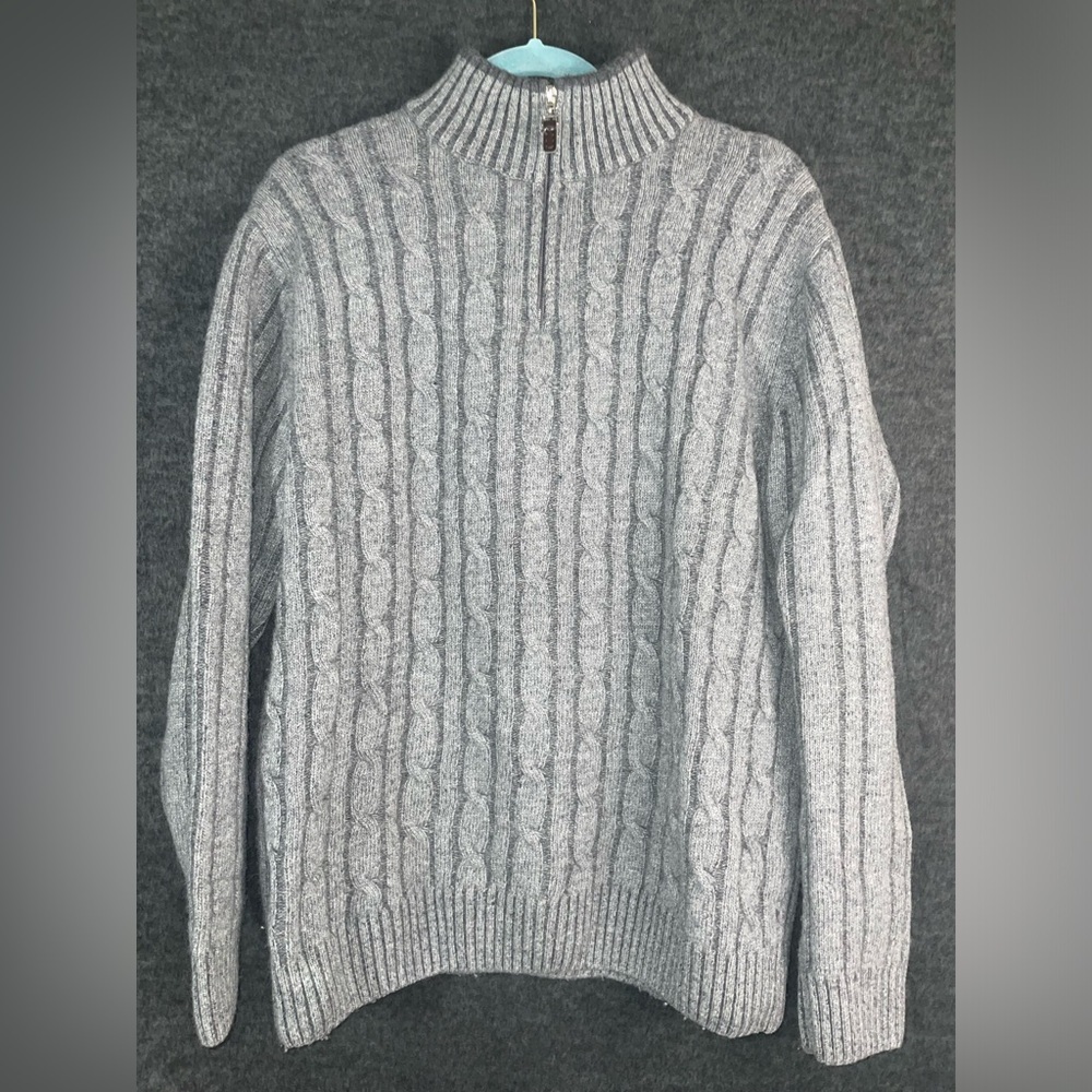 Daniele Blasi Wool Blend Sweater Men's Size Large Quarter Zip Pullover